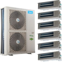 美的MDVH-V160W SN1 611 E1 四室兩廳140-160㎡家庭中央空調經濟型一拖六套裝解析